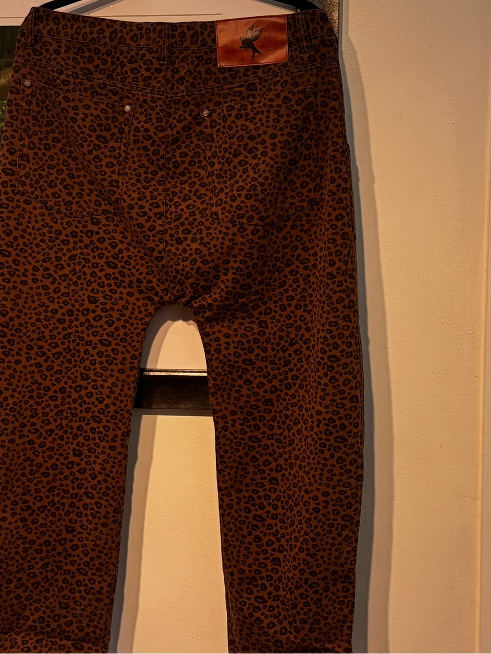 Free People One Teaspoon Cheetah Sinner barrel jeans - Tobacco - Picture 8 of 9